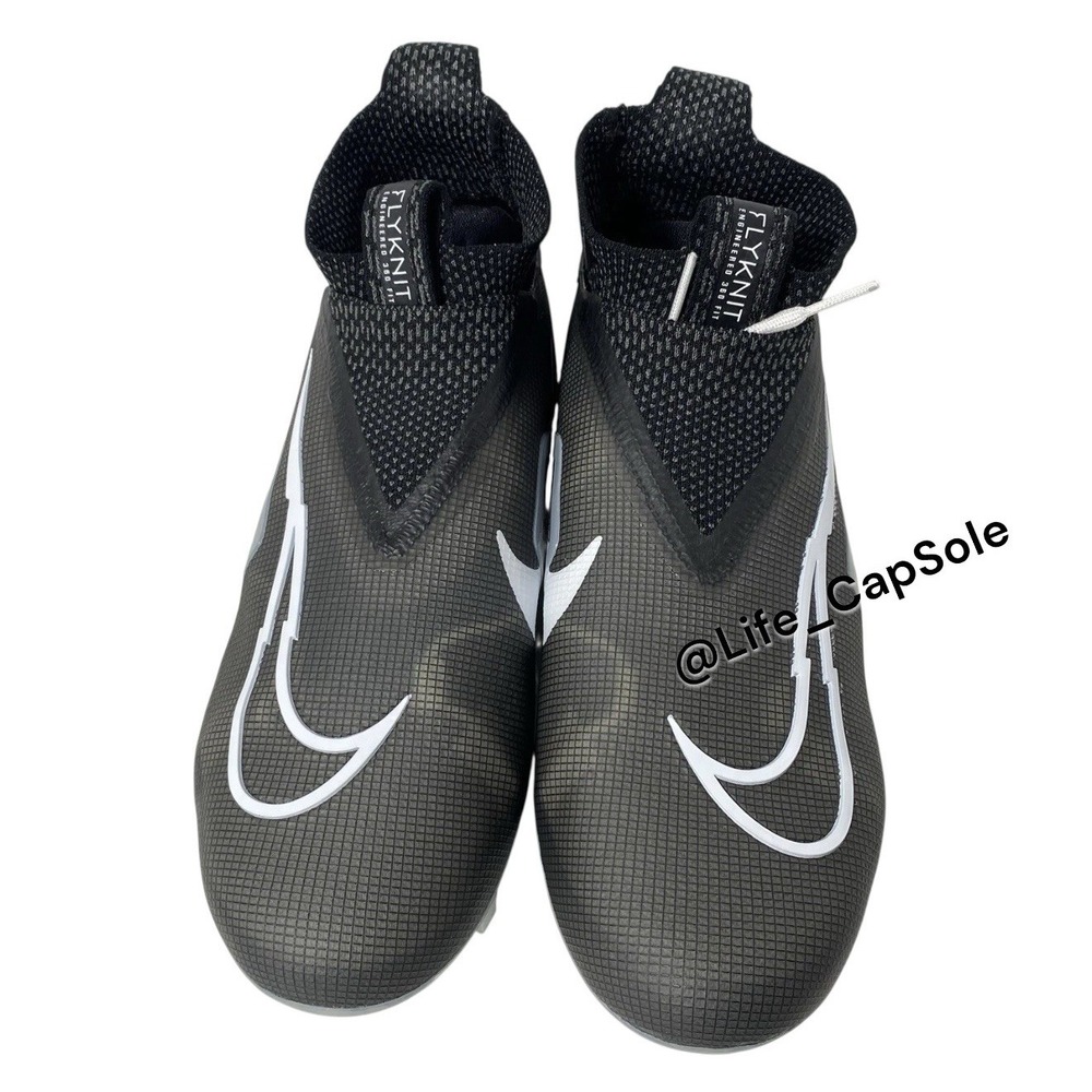 11.5 Mens Nike Alpha Menace Elite 3 Flyknit Football Cleats Black CT6648-001 New - Picture 6 of 7